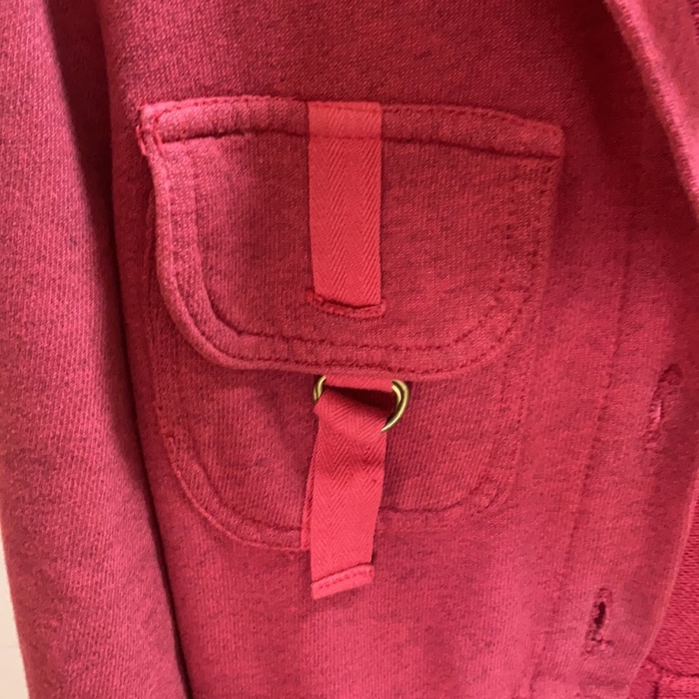 Red sweater jacket - Picture 2 of 6